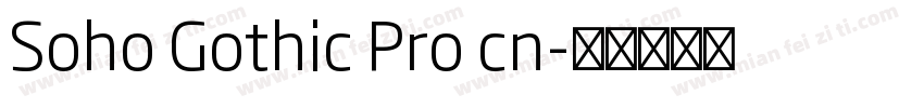 Soho Gothic Pro cn字体转换